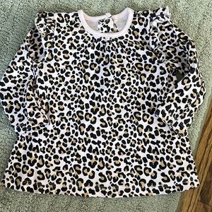 Little Me girls cheetah shirt